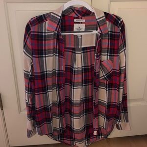 American Eagle boyfriend fit small flannel